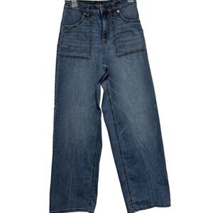 Scoop Jeans Utility Wide Leg Size 6 High Waisted Hippie Festival 90’s